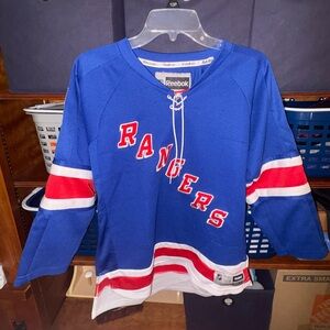 New York Rangers (Rick Nash) Youth L/XL Reebok Jersey - Blue/Red/White